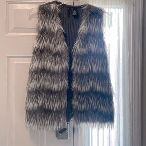 Faux fur vest